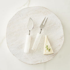 Alabaster Cheese Knives Box Gift Set