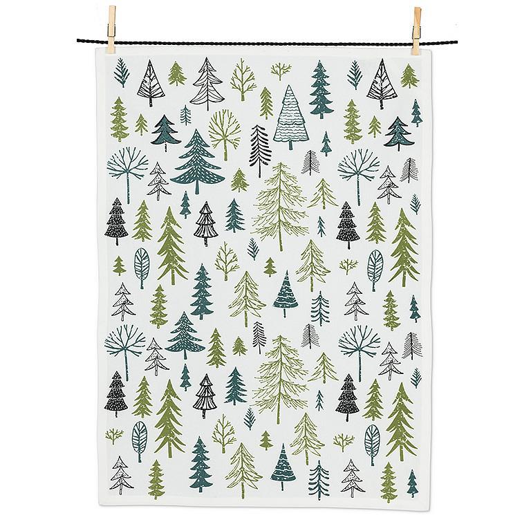 Allover Trees Kitchen Tea Towel