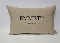 Baby Name Announcement PIllow
