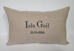 Baby Name Announcement PIllow
