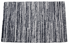 Talesma Vintage Artisanal Serene White/Navy Bath Mat 24"x36" Washable