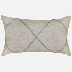 Silver Jewel Toss Cushion 14"x24"