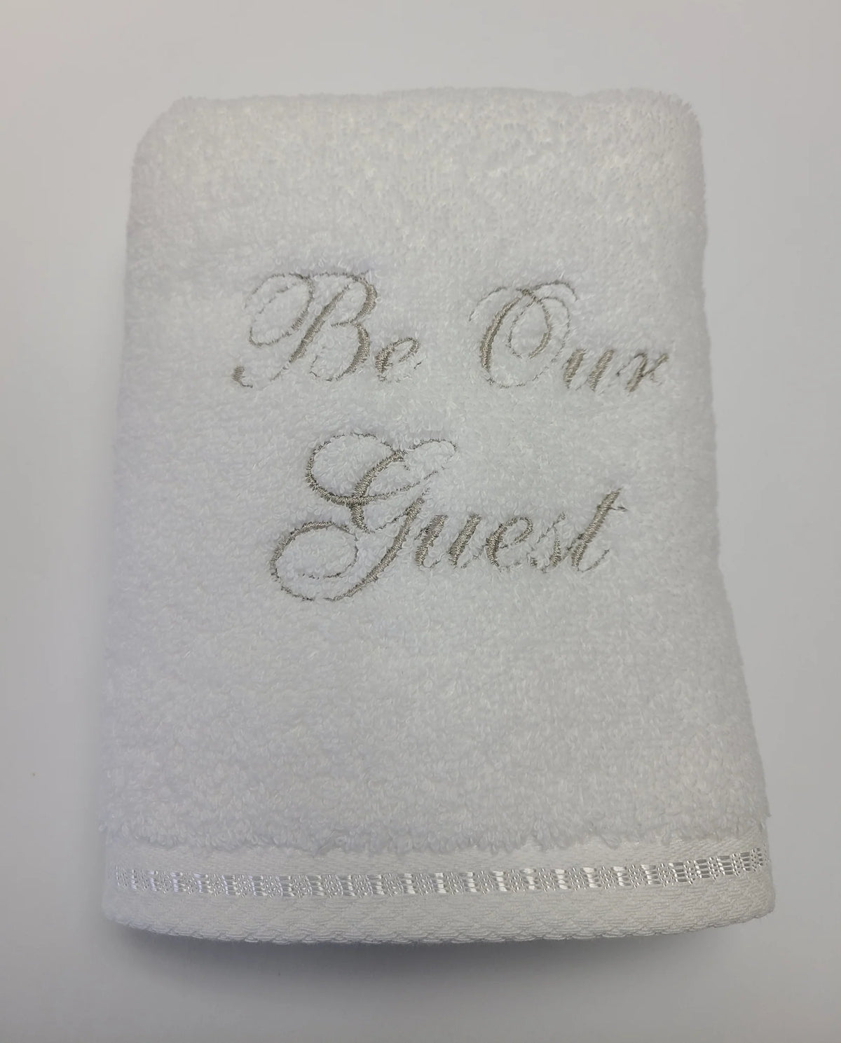 Be Our Guest Embroidered Hand Towel
