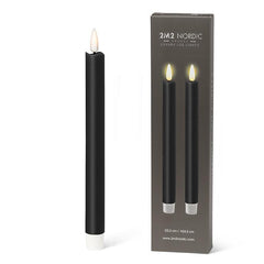 Luxlite LED Taper Candle Black 9.5"