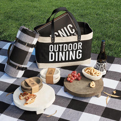 Picnic Blanket 59" x 69" Buffalo Check