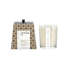 Lucia No9 Bourbon Vanilla & White Tea Organic Soy Candle