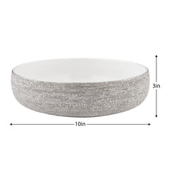 Brava Silver Spun Textured 10" Bowl