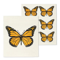 The Amazing Swedish Dishcloth Monarch Butterfly Set of 2