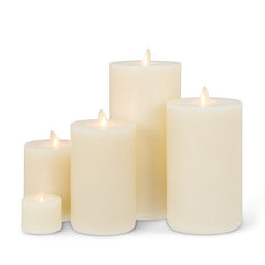 LightLi Moving Flame Medium Flameless LED Candle 4"x9"
