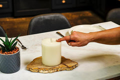LightLi Moving Flame Medium Flameless LED Candle 4"x9"