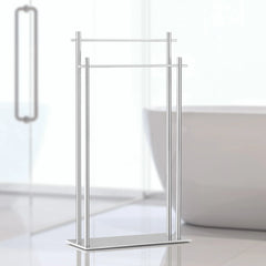 Vero Chrome 2 Tier Towel Stand