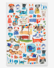 Painted Dogs Tea Towel