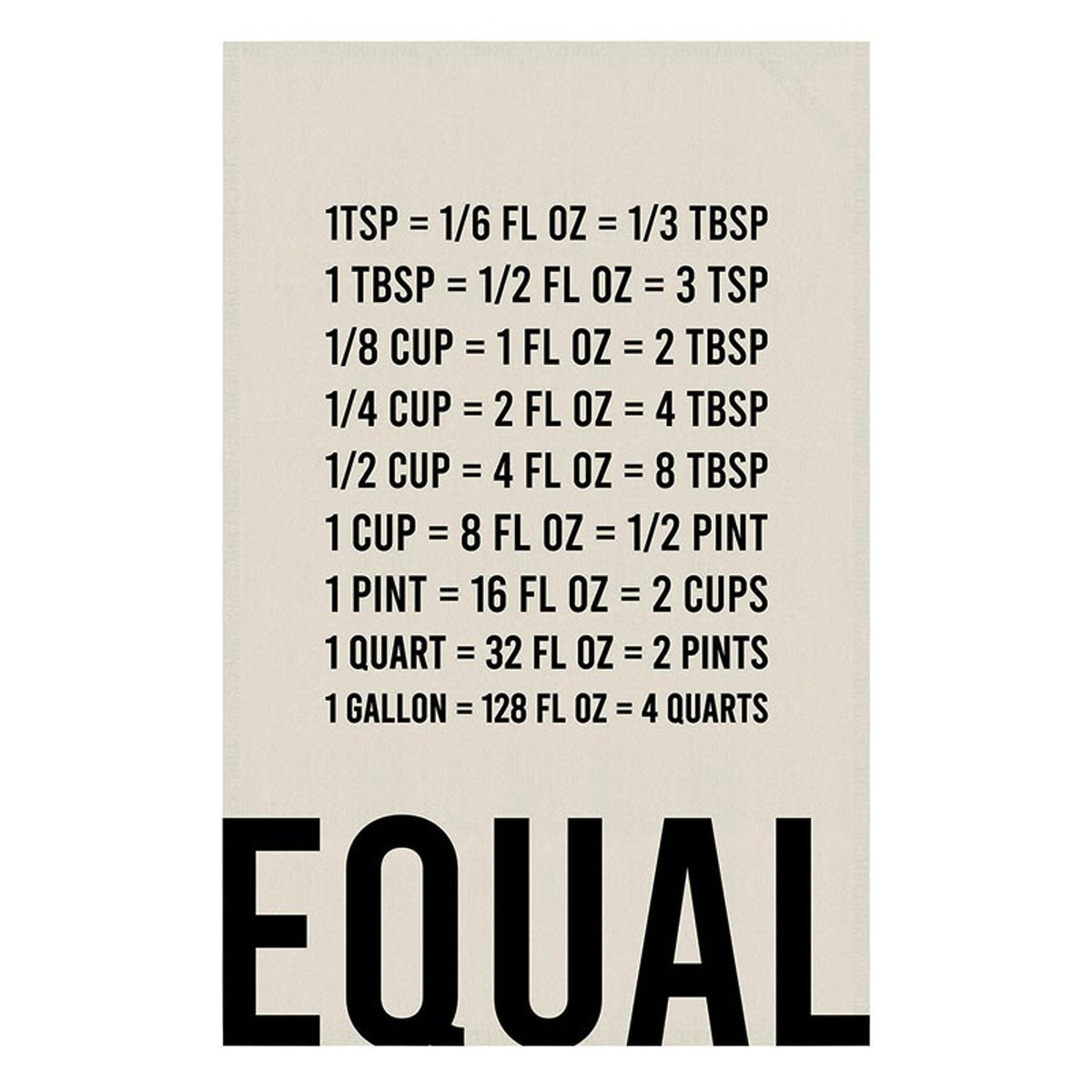 Equal Tea Towel 100% Cotton