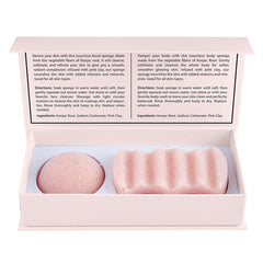 Bella Exfoliate Konjac Sponge Set Blush