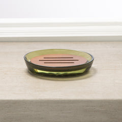 Vaso Glass Soap Dish Green