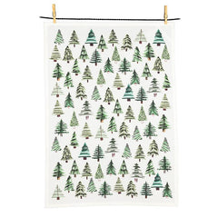 Forest Simple Trees Tea Towel