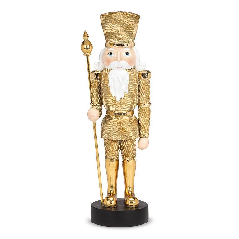 Golden Tall Standing Nutcracker Soldier