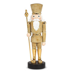 Golden Tall Standing Nutcracker Soldier