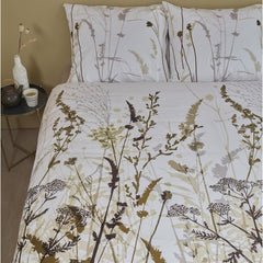 Grace Romantic Botanical Printed Duvet Cover Set with Shams