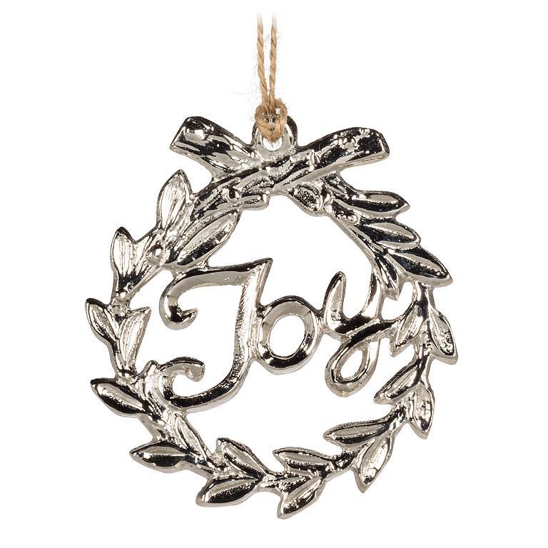 Regent JOY Wreath Ornament 3"