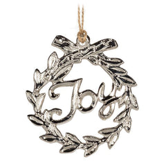 Regent JOY Wreath Ornament 3"