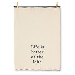 Life is Better at the Lake Tea Towel 20x28"L Cotton