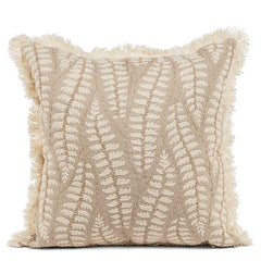 Stitched Leaves Cushion 18"x18"