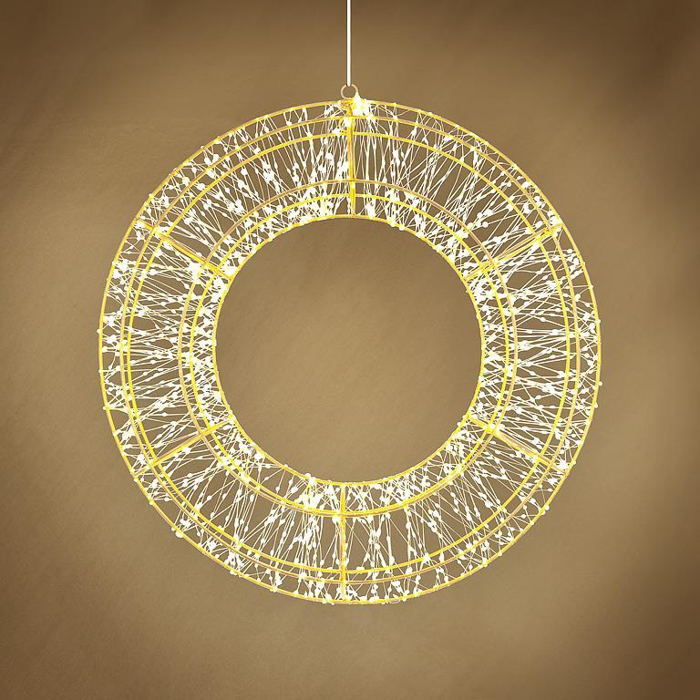 LED Micro LED Wreath 23"