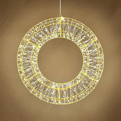 LED Micro LED Wreath 23"