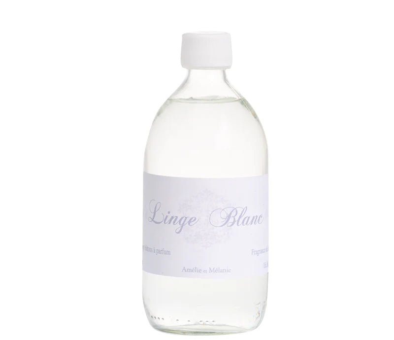 Amelie et Melanie Linge Blanc Fragrance Diffuser Refill 500ml