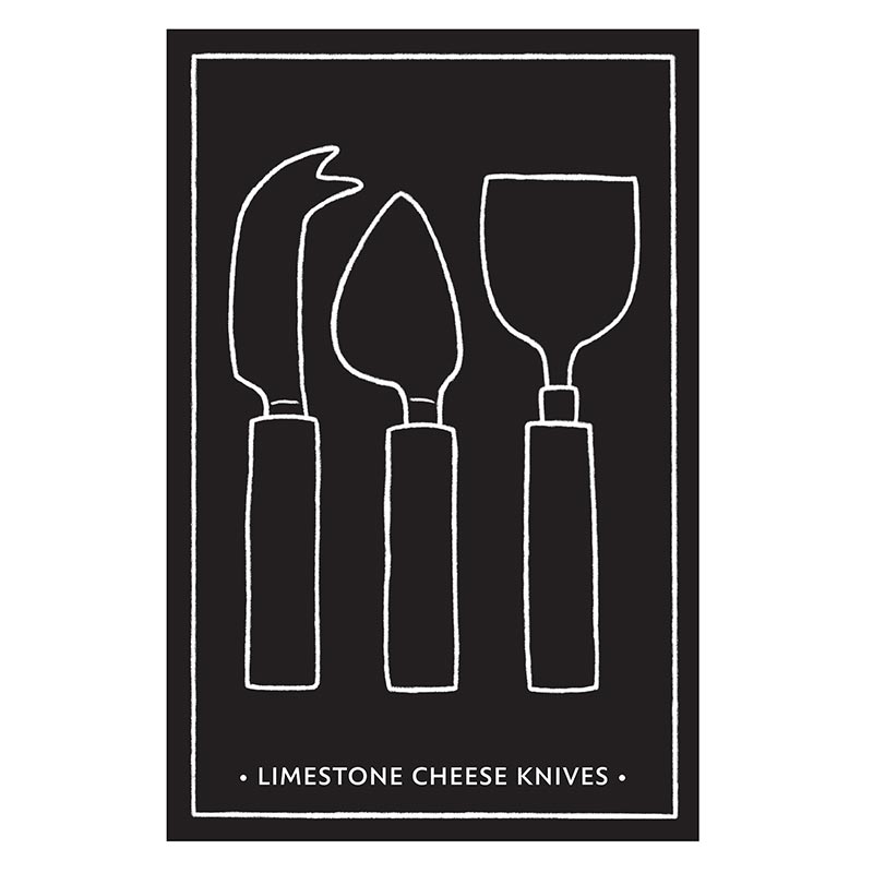 Limestone Cheese Knives Set of 3