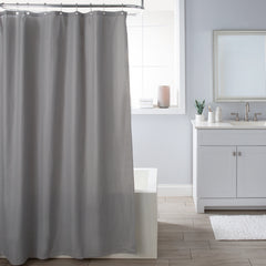 LYON SHOWER LINER / CURTAIN MICROFIBER Grey 70" X 72"