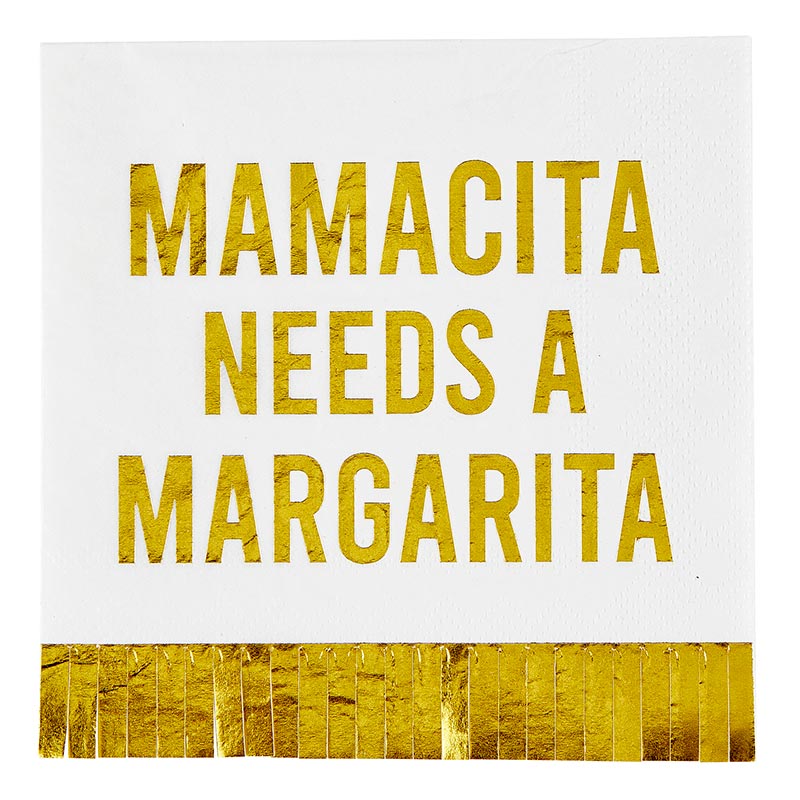 Mamacita Needs a Margarita Paper Cocktail Napkins