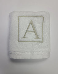 Boxed Monogram Bath Towel