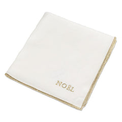 Noël Embroidered 100% Cotton Napkins