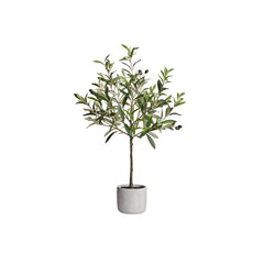 Olive Tree 28"H Cement Potted Faux Plant