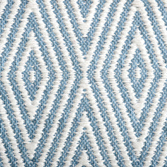 Oxford 100% Bath Rug Blue/White 20"x32"