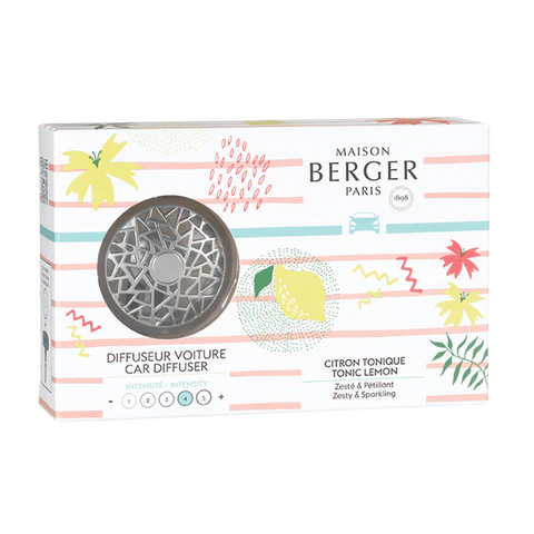 Maison Berger Riviera Car Diffuser Kit Tonic Lemon