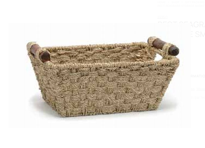 Seagrass Storage Basket