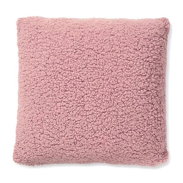 Sherpa Pink Textured Decorative Cushion 18"x18"
