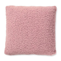 Sherpa Pink Textured Decorative Cushion 18"x18"