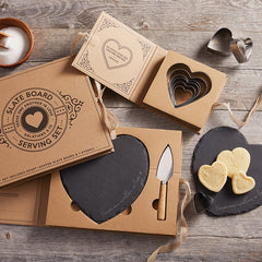 Serve One Another In Love Slate Serving Board Set