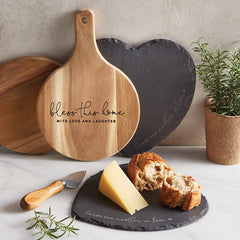 Serve One Another In Love Slate Serving Board Set