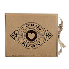 Serve One Another In Love Slate Serving Board Set