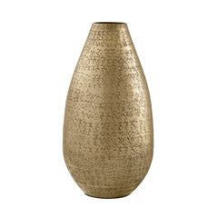 Talis Hammered Aluminum Vase 12.5"H Gold