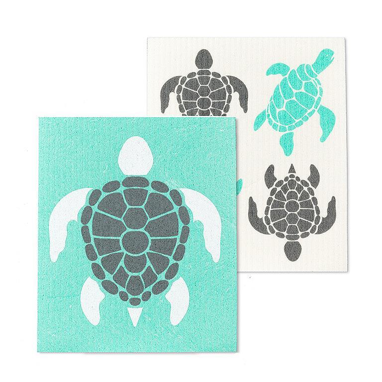 The Amazing Swedish Dishcloth Sea Turtles Set of 2