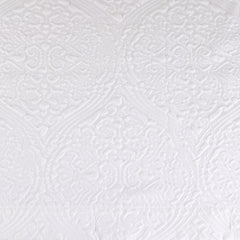 Vienne Embossed Shower Curtain 71"x71" White 150GSM