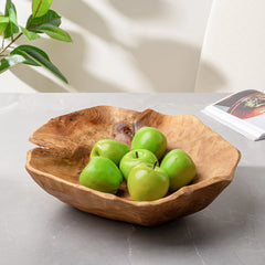Costa Carved Wood 18 x 16.5" Bowl