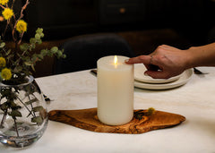 Light Li Ivory Wick To Flame Candle