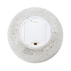 LED Sphere 6" Crackle Glass Decor Light